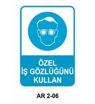 İŞ GÜVENLİĞİ UYARI LEVHASI 1 ADET PVC 21 X 29CM