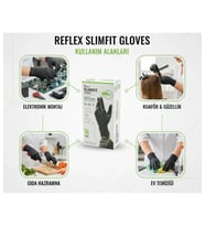 Reflex Slimfit Glove Eldiven Medium Siyah 100'lü 1 Paket