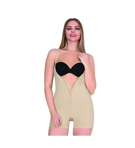 Form Time Bayan Agraflı Askılı Kısa Paça Body Korse 9033 (Siyah)