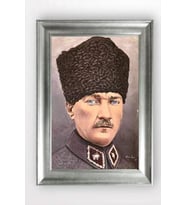 Gümüş Çerçeveli Atatürk Tablo a274