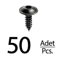 Renault Peugeot Citroen Skoda Fiat Seat için Torx (Tork) Vida Klips - 50 Adet