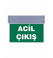 SELDA ELEKTRİK SG051-D3 Çift Yönlü Acil Yönlendirme Armatürü Acil Çıkış (Sıva Altı Alçı Montaj Malzemeli)