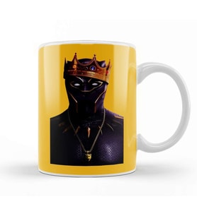 Black Panther King Of Black Panther Kupa Bardak Porselen