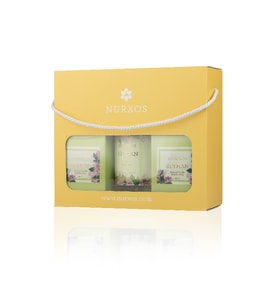 Nurxos 9680 Reyhan Kutulu 2 Adet Kokulu Mum+Freshener Oda Spreyi (Karışık)