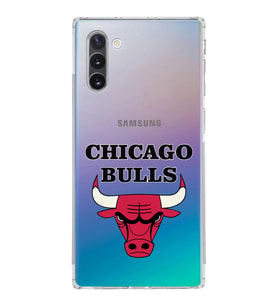 Samsung Galaxy Note 10 Uyumlu Kamera Korumalı Kapak Chicago Bulls Tasarımlı  Şeffaf  Kılıf