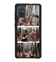 Samsung A71 Uyumlu 3lü Kolaj Fotoğraf Tasarımlı Glossy Telefon Kılıfı