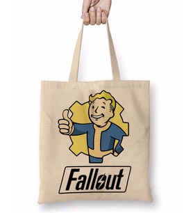 Fallout Vault Boy Bez Çanta Uzun Saplı