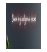 Benim Bu Güzelliğim Ne Olacak Yazılı Neon Tabela