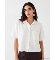 LCW Vision Beyaz Loose Fit Kadın Gömlek