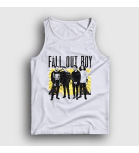 Presmono Unisex Beyaz Band Fall Out Boy Atlet 394838tt