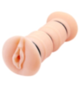 River World 19 cm'lik Büyük Boy Titreşimli ve Çift Taraflı Gerçekçi Suni Va jina Mastürbatör