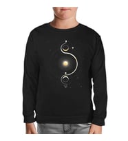 Güneş Yörünge Siyah Çocuk Sweatshirt