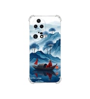 PrintiFy Huawei P50pro ile Uyumlu Simya Serisi Sonsuz Akış Tasarımlı Uv Baskılı Köşe Korumalı Antişok Kılıf