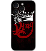 İphone 15 Pro Max Kılıf HD Desen Baskılı Kılıf - King