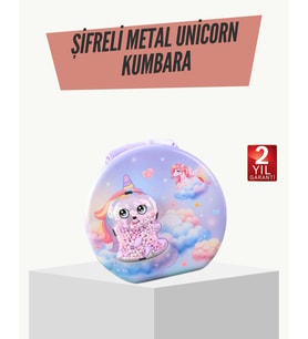 Eğitici Şifreli Çocuk Para Kasası Dayanıklı Metal