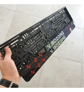 2 ADET PİANOBLACK LAZER KESİM PLAKALIK