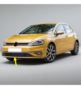 VW Golf 7.5 2017-2020 Ön Tampon Orta Izgarası Krom Çıtalı 5G0853671G