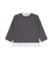 Civil Girls Brodeli 6-9 Yaş Sweatshirt - Gri