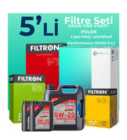 Filtron Volkswagen Caddy 2.0 Dizel Filtre Bakım Seti Liqui Moly Motor Yağlı (2020-2025) 5 Li