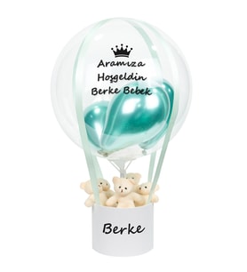 Kişiselleştirilebilir Bebek Hediyesi Balon Kutusu