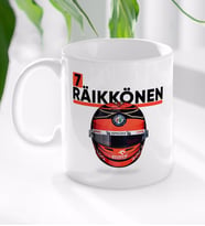 BK Gift F1 Räikkönen Tasarımlı Beyaz Kupa Bardak-1