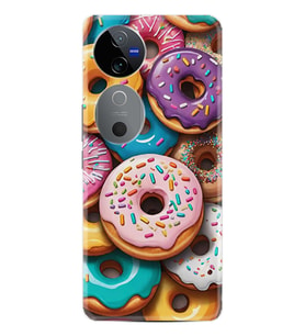 Vivo V40 5G Kılıf Boutique Baskılı Resimli Donut Pcode -031