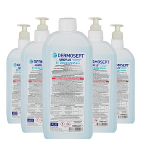 Handplus El ve Cilt Dezenfektanı Pompalı 1000 ml x 5