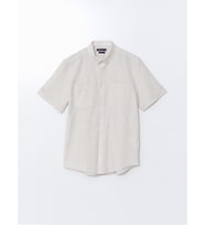 LCWAIKIKI Classic Bej Regular Fit Erkek Dokulu Gömlek