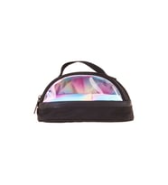 Kaukko Florid Crescent Kalem Çantası Black-Rainbow K1858