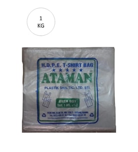 Kalın Şeffaf Atlet Poşet Orta Boy 27x47 Cm 1 Kg (1 Paket-Takriben 145 Adet)