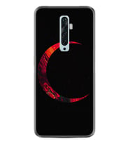 Oppo Reno 2Z 4 Lite 4 Pro 5 6 7 A31 Kılıf Desemli Silikon Red Moons 1747