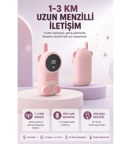 Bebek Telsizi LCD Ekran VOX İki Yönlü İletişim USB Şarj Hafif