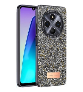 Onegif Xiaomi Redmi 14c Bright Simli Kapak - Gümüş