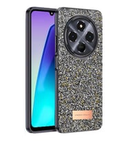 Onegif Xiaomi Redmi 14c Bright Simli Kapak - Gümüş