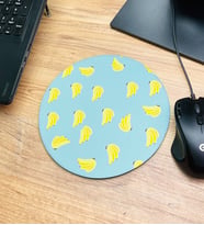 Muz Tasarımlı Oval Mouse Pad