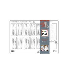 Funny Mat 48x33 cm Çarpım Tablosu Yaz Sil Boyama