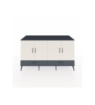 Kronos Konsol 6 Raflı 2 Çekmeceli 4 Kapaklı 176x59x99 Antrasit-Aytaşı/Antrasit