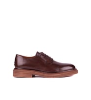 Shoetyle - Kahverengi Hakiki Deri Bağcıklı Erkek Ayakkabı 666-4052