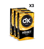 Okey Hisset Prezervatif 10'lu x3 Adet