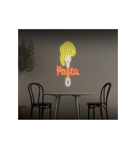 Pasta Yazılı ve Şekilli Neon Tabela