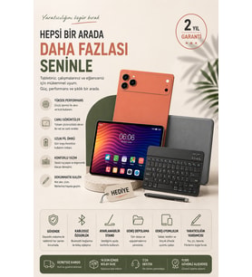 Kullanışlı Tablet Klavye Kılıfı Günlük ve Profesyonel Kullanıma Uygun