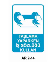 İŞ GÜVENLİĞİ UYARI LEVHASI 1 ADET PVC 21 X 29CM