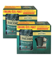 Jacobs Monarch Gold 200 gr İkonik Jacobs Fincanlı Set x 2 Adet