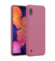 Samsung Galaxy M10 İnce Mat Silikon Kılıf Pembe
