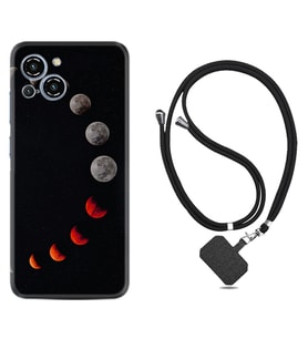 Reeder S23 Max Pro Kılıf Resimli Boyun Askılı İpli Desenli Silikon Series Mooons 1861