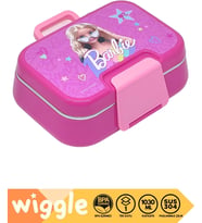 Bento 1030ml Lunchbox Barbie Temalı Lisanslı Tek Katlı 2 Bölmeli Paslanmaz Çelik Sefer Tası Yemek Kutu