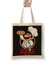Mario Bros Mario's Pizza Bez Çanta Uzun Saplı