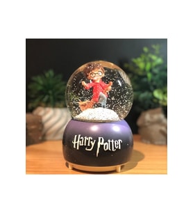 Harry Potter Ve Süpürge Temalı Orta Boy Işıklı Müzikli Kar Küresi