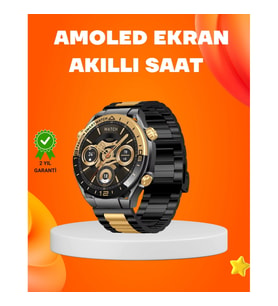 Mey İthalat® Amoled Akıllı Saat IP67 Su Geçirmez 3 Bileklikli Sağlık Takipli