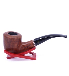 Şahin Pipo Sarı Yıldız-İki Yıldız 144 9mm Filtreli Akrilik Saplı Pipo (Kahverengi)